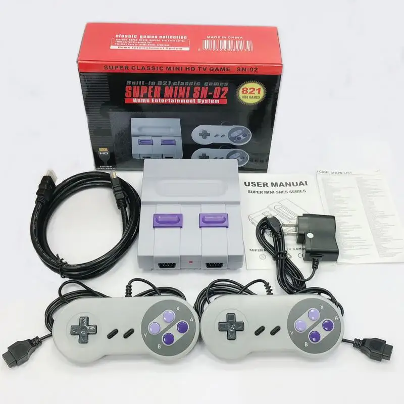 

Retro Gamepads Durable Gift Entertainment Power Supply Game Console Mini Handheld Wired HDMI Interface Kids Portable Classic