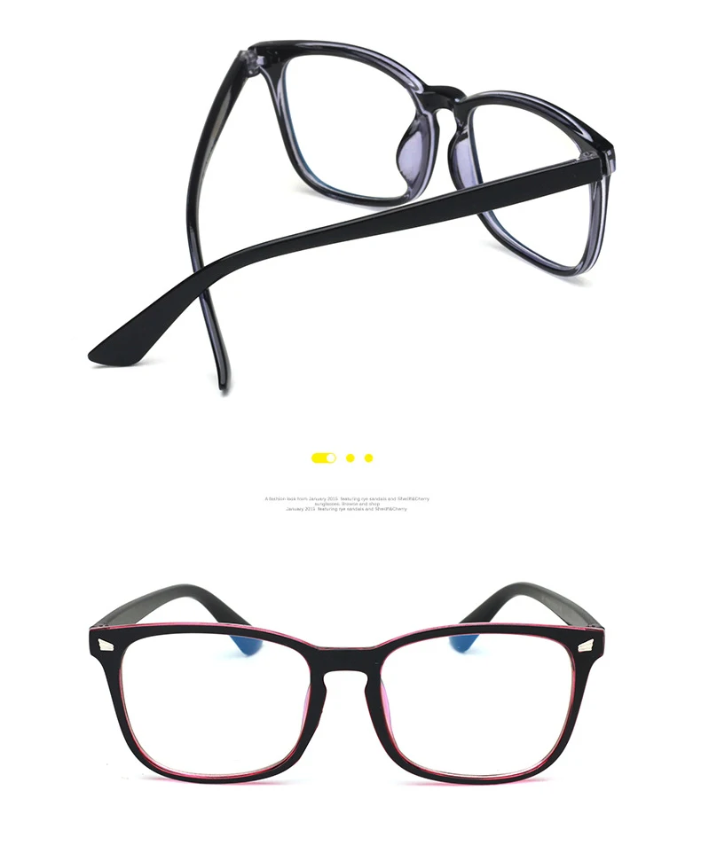 RFOLVE Hot Square Glasses Frame Women Brand Designer Classic Style Ultralight Eyeglasses Frame Ladies Fashion Match Glasses MI70