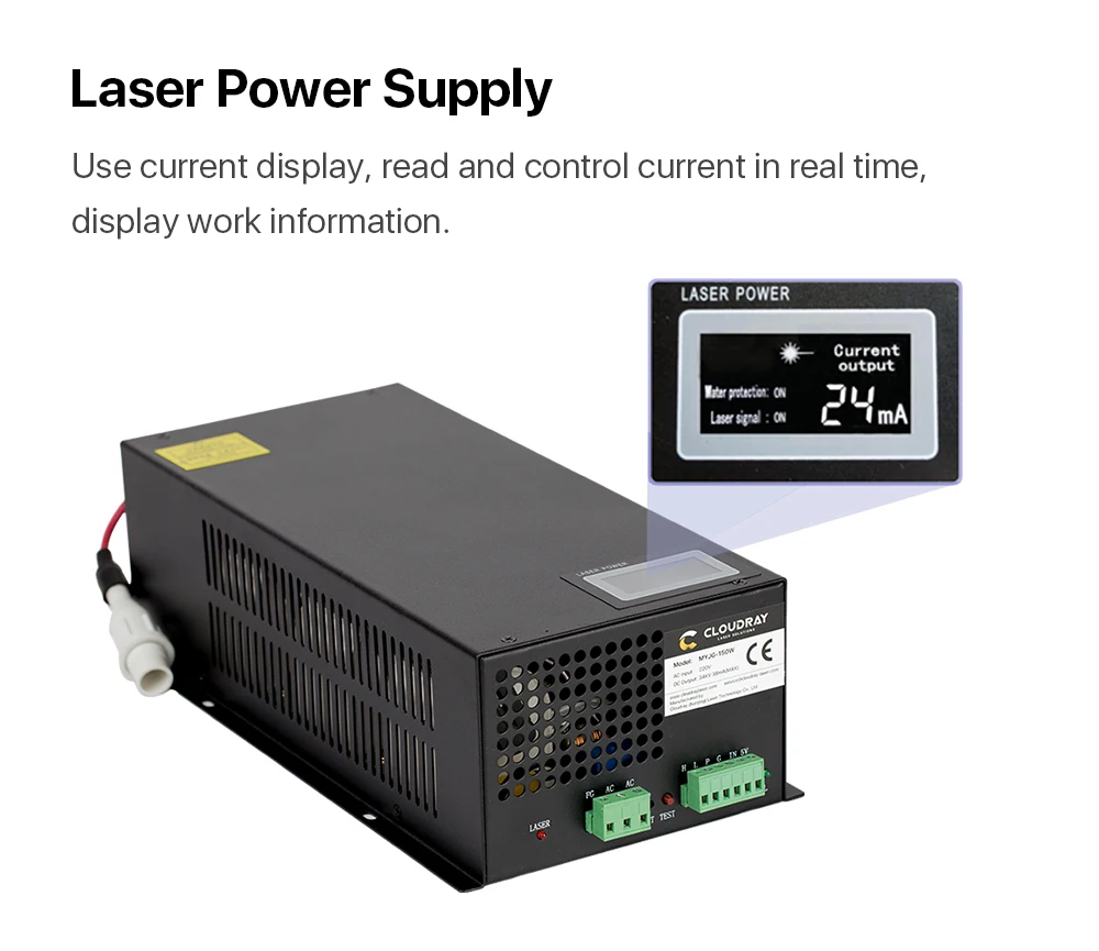 Cloudray CR9060 Reci W2 90-100 Вт CO2 машина для резки с S& A охладитель 3000AG/5000AG