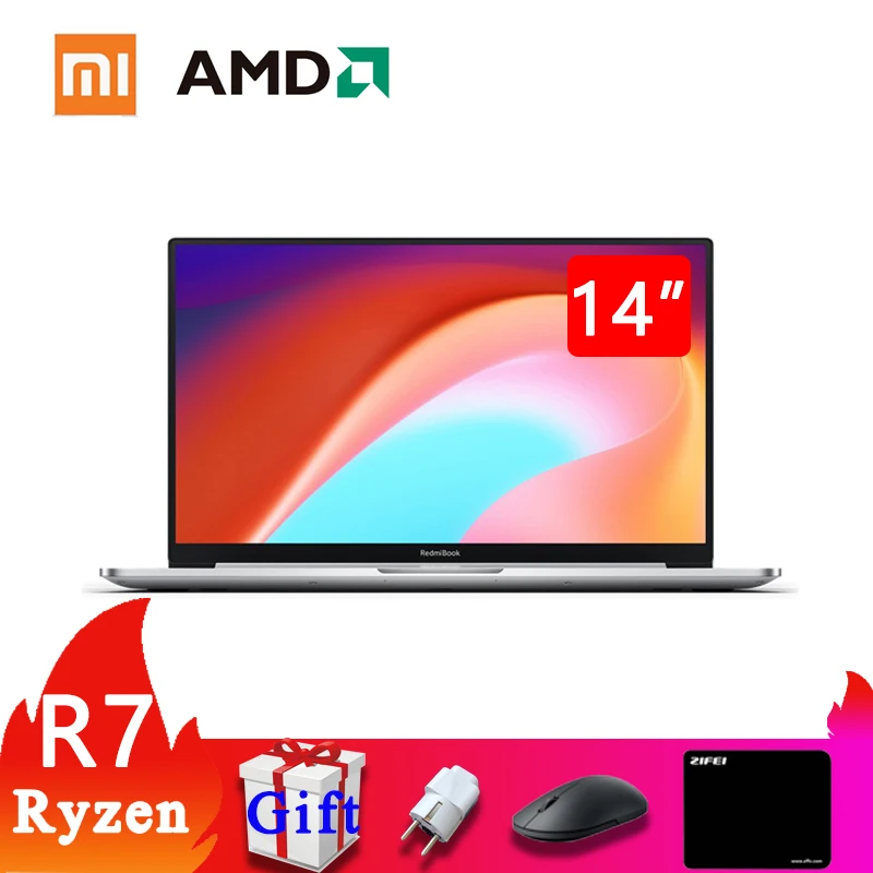 Новый ноутбук Xiaomi MI RedmiBook 14 ryryzen 7 4700U процессор DDR4 16 ГБ ОЗУ 512 Гб SSD дюймовый