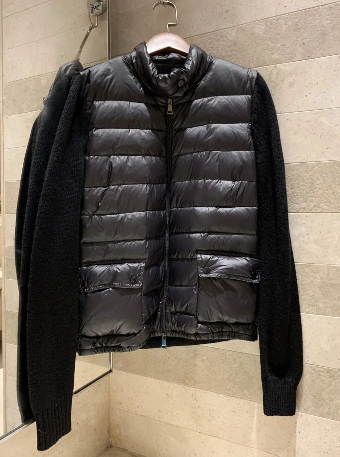 Women's winter new ultra light white duck down jacket Knit sleeve stitching Slim women's high quality down jacket