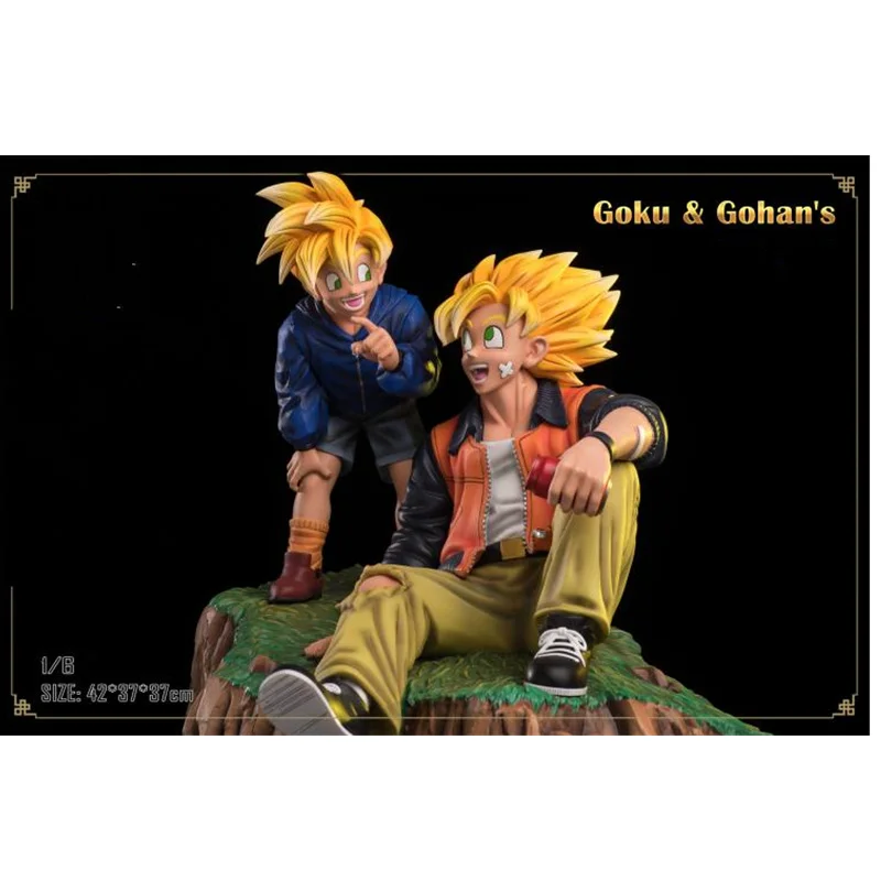 Аниме Dragon Ball Z статуя Сон Гоку и сон Гохан 1/6 ГК полноразмерная портретная смола/ПВХ фигурка игрушка(Срок поставки: 60 дней