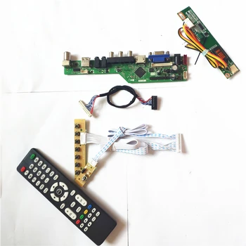 

For LP150X08-TLAC/TLAD Remote+Inverter+keyboard LCD display panel T.V56 controller board VGA HDMI AV USB RF 1CCFL 30Pin LVDS Kit