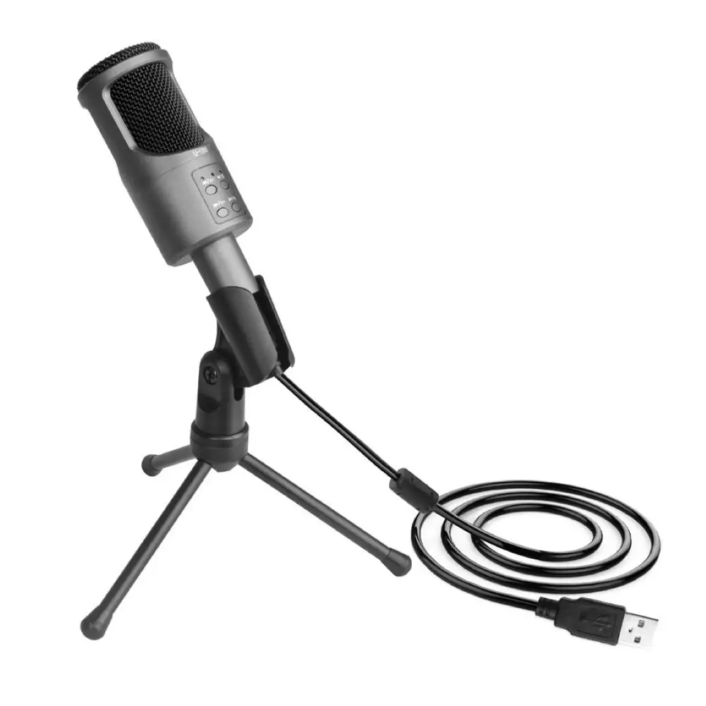 USB компьютер ноутбук конденсаторный микрофон Видео игровой Запись микрофон с штативом