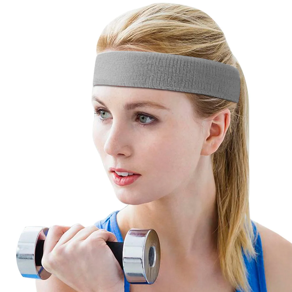 Повязка головная для йоги Sweatproof Sports Gym Running головная эластичная повязка Мужская Женская дышащая повязка для волос Sweatband 1 шт
