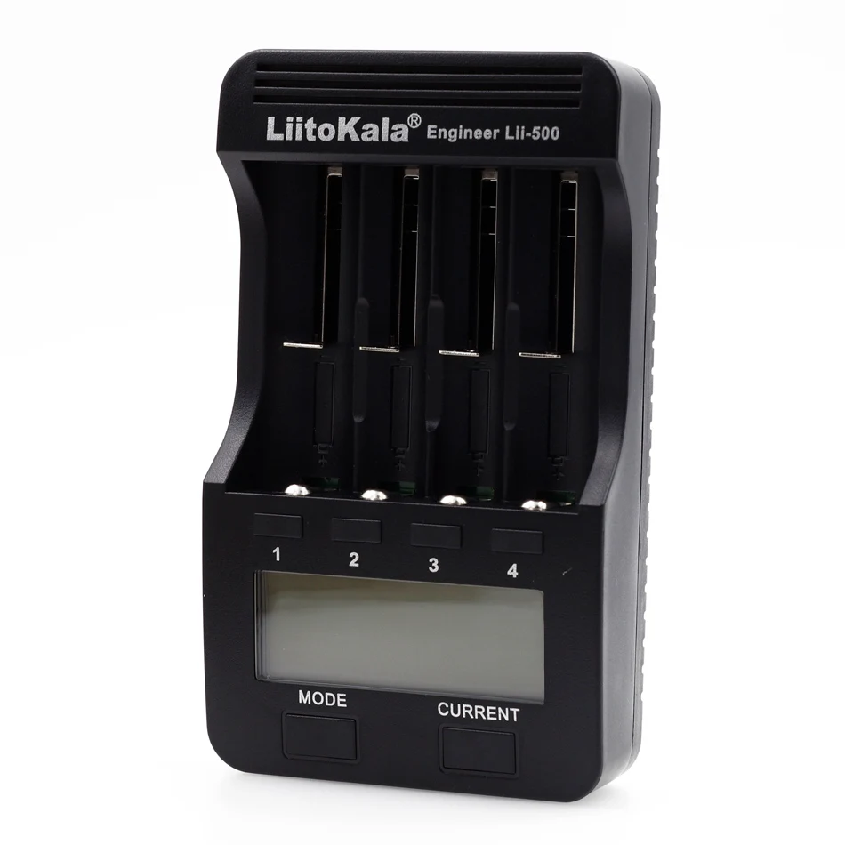 Умное устройство для зарядки никель-металлогидридных аккумуляторов от компании Liitokala: Lii-500 ЖК-дисплей дисплей 3,7 в 18650 18350 18500 16340 17500 25500 10440 14500 26650 1,2 V AA AAANiMH зарядное устройство для литиевой батареи
