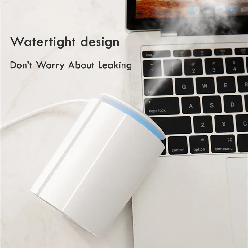 USB Air Humidifier For Home Bottle Aroma Ultrasonic Diffuser For Car LED Light Mist Maker Refresher Humidification Gifts