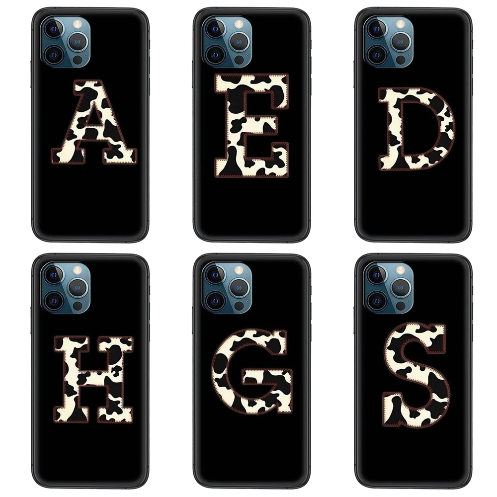 Cow Alphabet Black Bumper Silicone Prime For Xioami Redmi Note 10 Pro 5G 9 9S 9T Max 8 7 6 5 4 aliexpress | Мобильные телефоны и