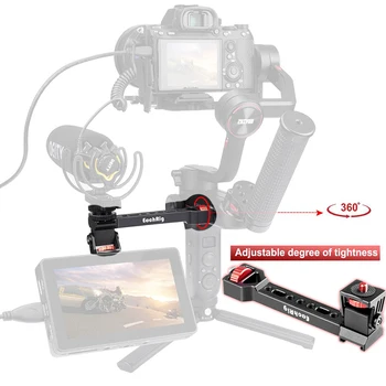 

For Weebill S Camera Gimbal Monitor Mount Adapter Adjustable 1/4'' screw Mic Flash Holder for DJI Ronin S SC Crane 3 stabilizer