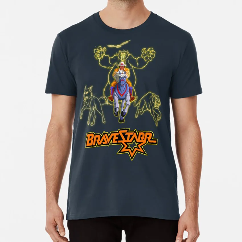 Футболка Filmation's Bravestarr filmation hanna barbera 70s 80s 90s bravestarr brave starr star bravestar | Мужская одежда