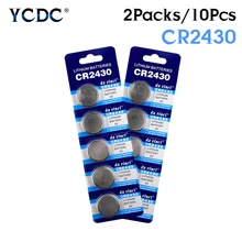 YCDC 10 шт./упак. 3V CR 2430 CR2430 литиевая батарея таблеточного типа для Батарея DL2430 BR2430 KL2430 сотовый батарейки-таблетки для часы электронные игрушки
