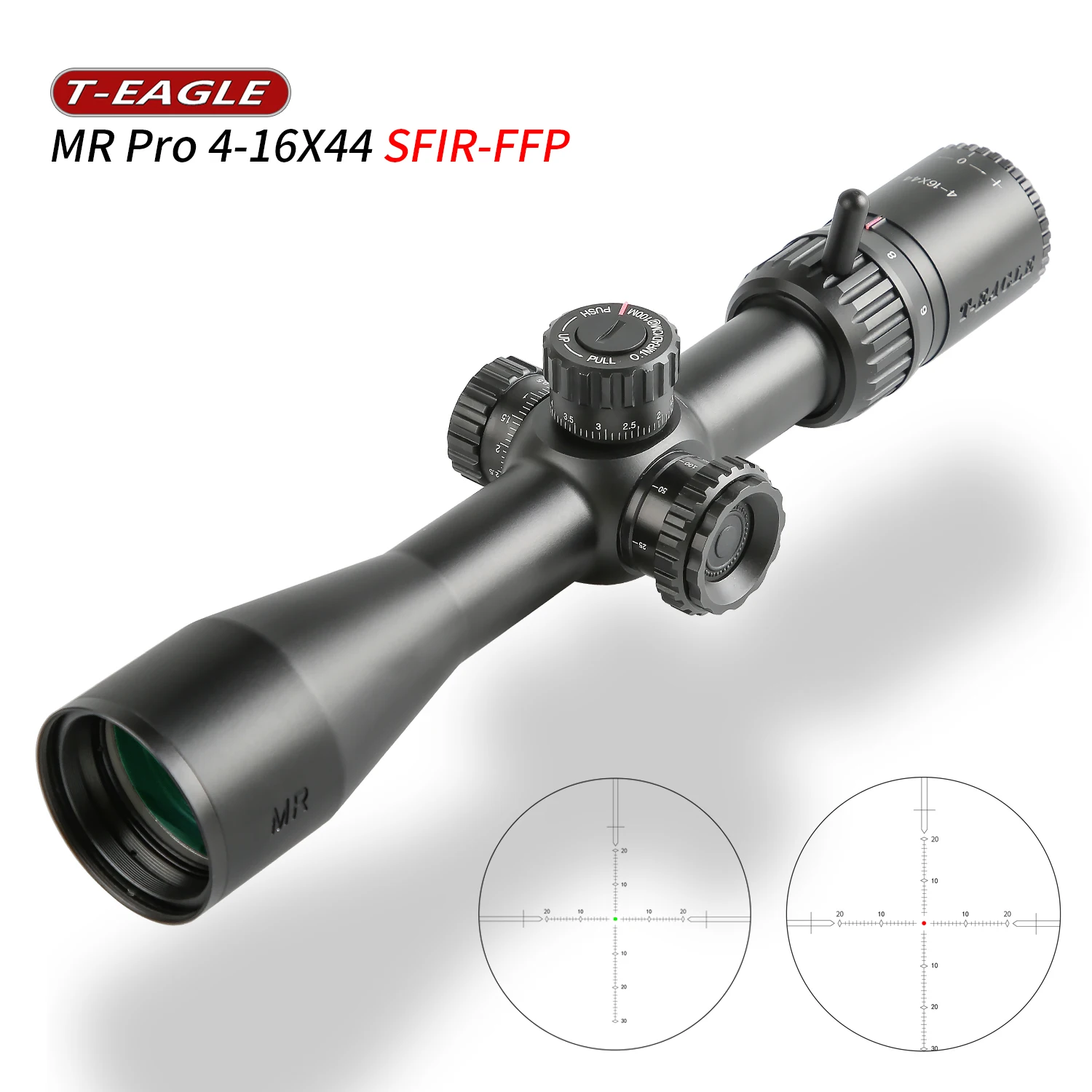 T-eagle MR-pro 4-16X44 FFP тактический прицел красный зеленый свет оптический прицел охотничья оптика тепловизор аксессуар