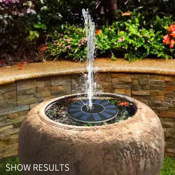 

Black Solar Fountain Solar Water Pump Fountain Water Pump Energy Saving Lotus Leaf Fish Tank Crystal Silicon Board Aquarium