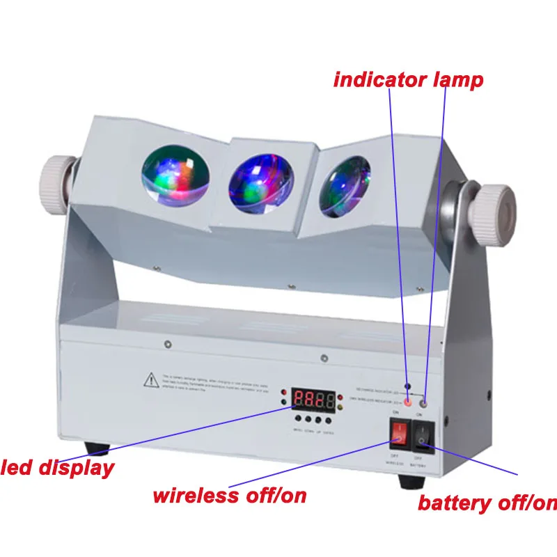 led wireless dmx uplight