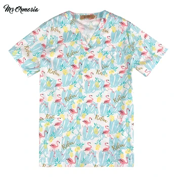 

High quality Medical Surgical Uniforms pharmacy Hospital Nurse Scrub Tops Breathable Beauty salon Dentistry Pet doctor overalls