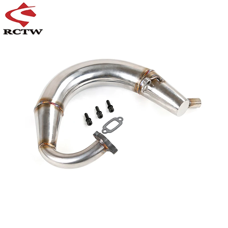 Rc Car Upgrade Stainless Steel Exhaust Pipe For 1/5 Rovan Rofun D5 F5