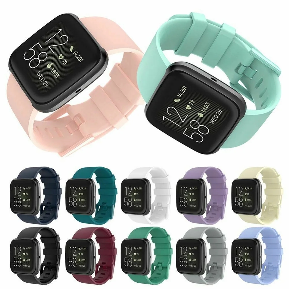 Ремешок для смарт-часов для Fitbit Versa 2/Versa Lite ремешок из мягкого силикона сменный цветной браслет Correa для Versa