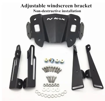 B Bracket Модифицированные мотоциклетные Nmax регулируемые пластиковые дефлекторы ветрового стекла для nmax155 nmax 150 - Цвет: B Bracket