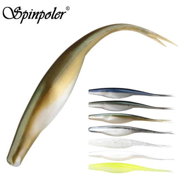 B&U 3PCS 6.5 TPR Floating Soft Plastic Fluke Jerk Minnow Bait