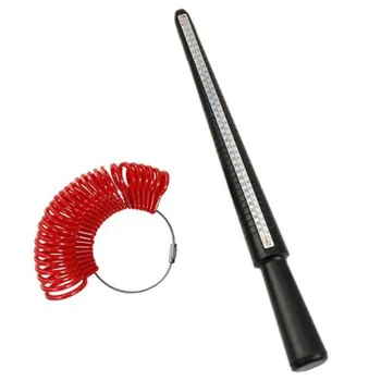 

Ring Size Mandrel Stick Finger Gauge Ring Sizer Measuring Jewelry Tool Set Fashion Jewellery Tools
