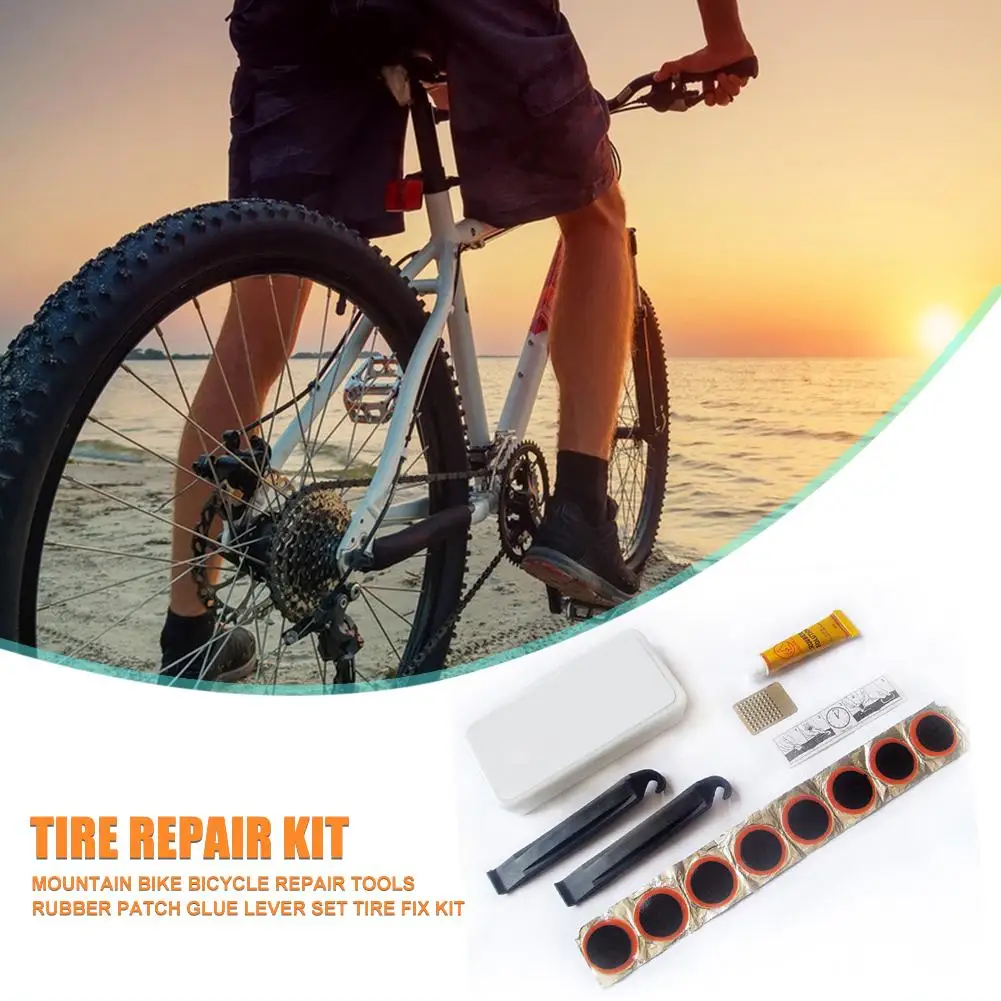 Bike Bicycle Repair Tools Flat Tire Emergency Repair Rubber