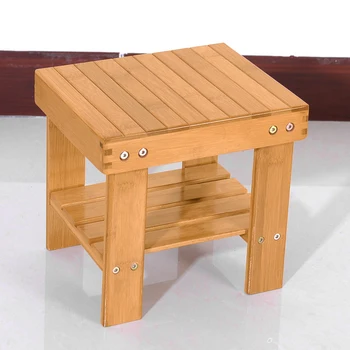 

Children Kids Bench Stool Bamboo Multi-purpose Smooth Lightweight for Home BJStore