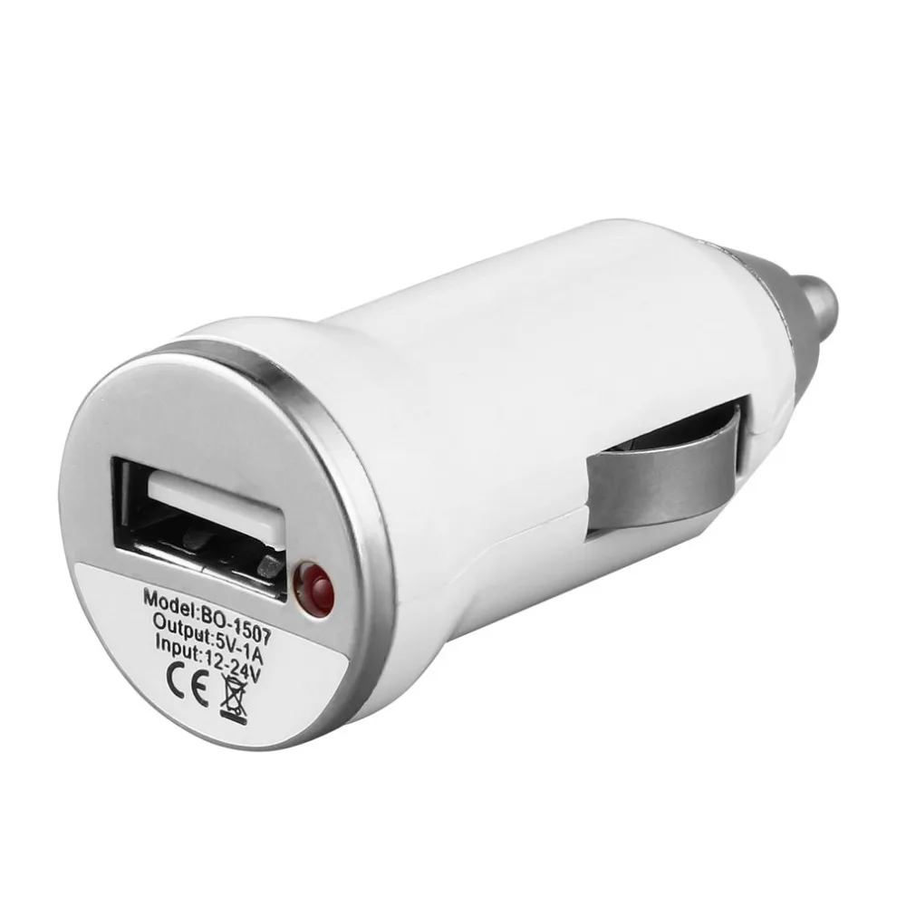 

USB Car Charger Charging Power Adapter Input 12-24V DC Output 5.0V 1000mA for Apple iPod Touch For iPhone