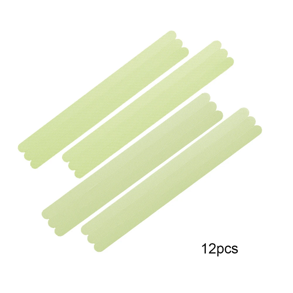 

12pcs Bathroom Floor PEVA Anti Slip Sticker Stairs Home Shower Strips Luminous Mat Waterproof Tape Toilet Safety Bathtub