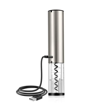 

Electric Wine Opener Corkscrew Automatic Wine Bottle Opener Kit Cordless With Foil Cutter And Vacuum Stopper Kitchen Tools