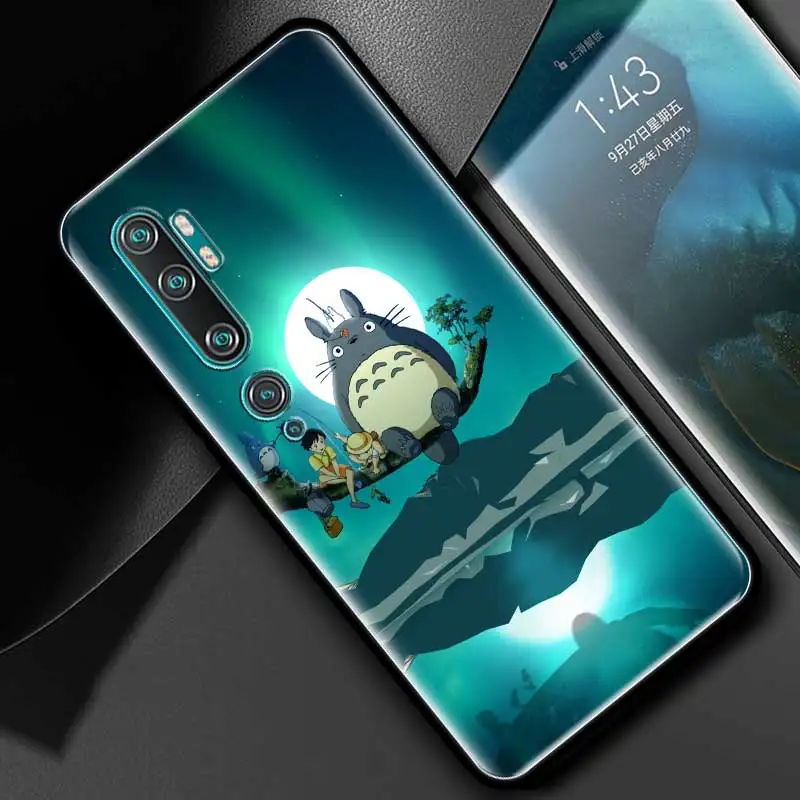Silicone Phone Case For Xiaomi Mi Poco X3 M3 M4 Pro X3 NFC 9T 10T Note 10 Lite Studio Ghibli Totoro Soft TPU Back Cover Coque