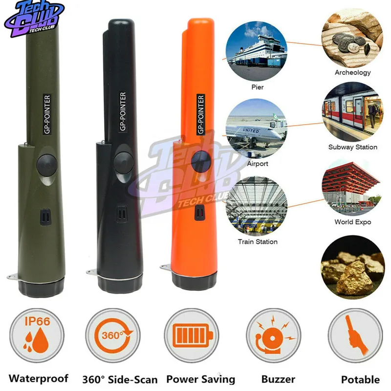 Модернизированный точечный металлоискатель GP-pointer ручной детектор металла |