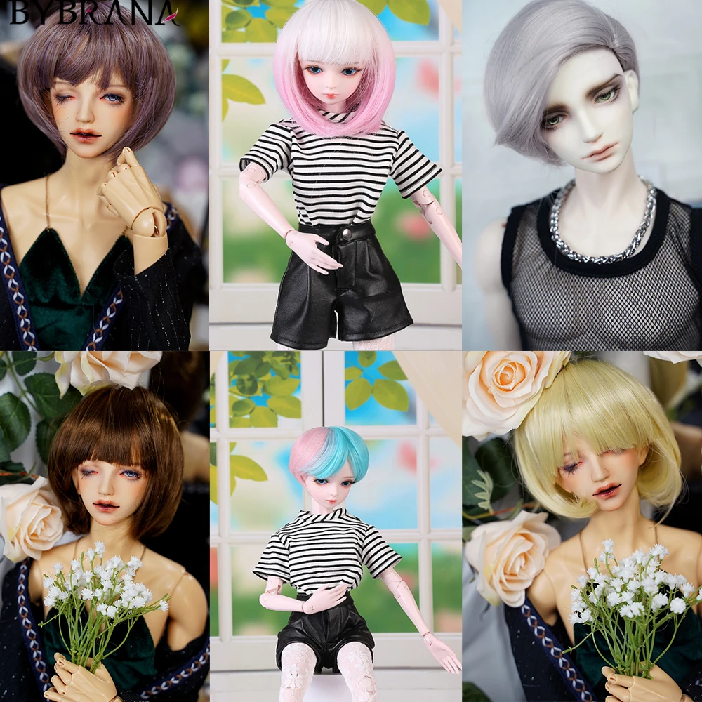 Bybrana 1/3 1/4 Bjd SD кукольные волосы для высокотемпературных фотоволокон аксессуары