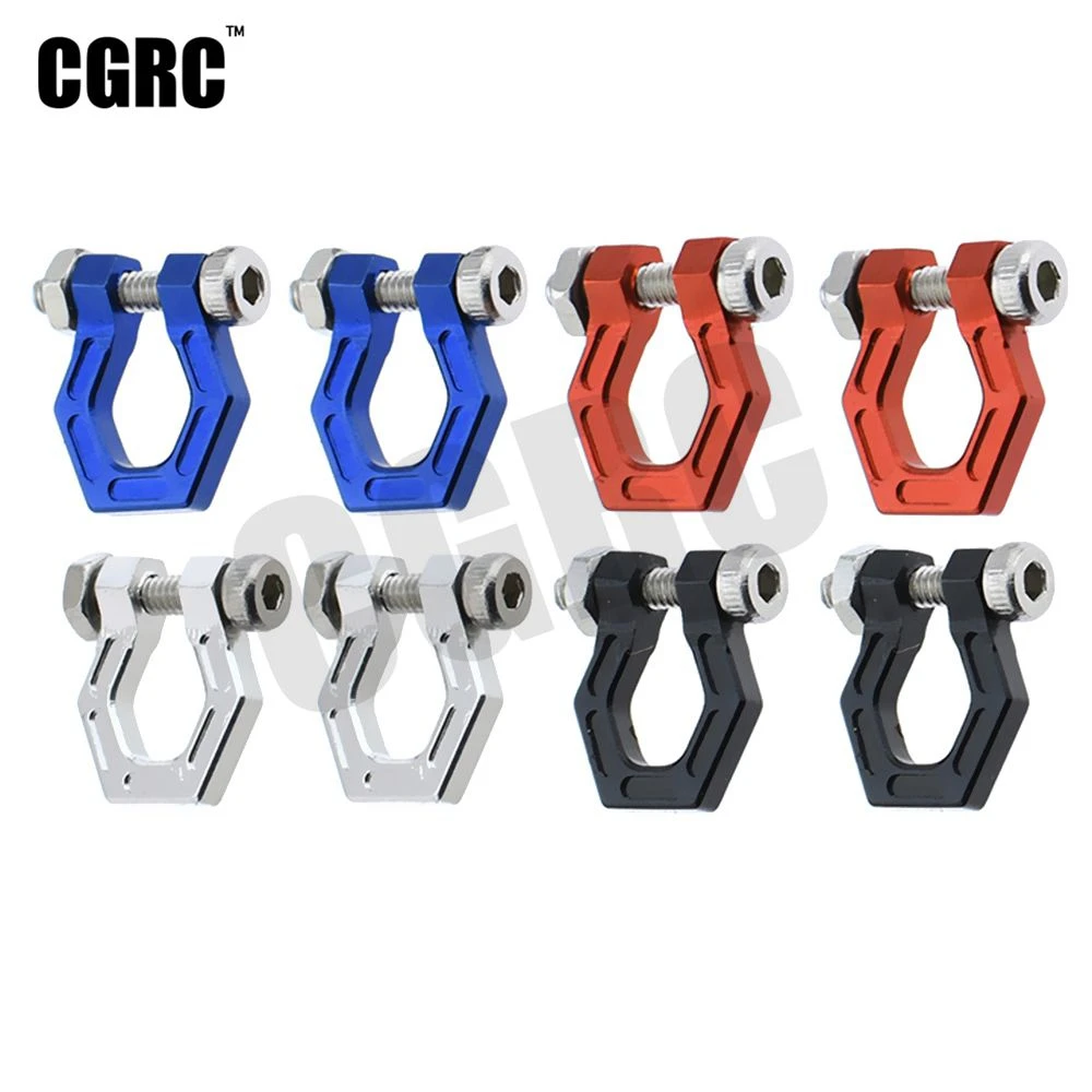 2Pcs Metal CNC Alloy Trailer Buckle Tow Hook For 1/10 RC Crawler Car TRX4 TRX6 G63 SCX10 90046 D90 D110 TF2 DIY Decoration | Игрушки и
