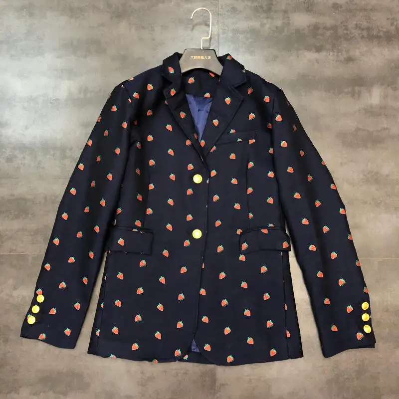 

Suit jacket female 2019 thin section waist section lapels waist line smooth and thin suit
