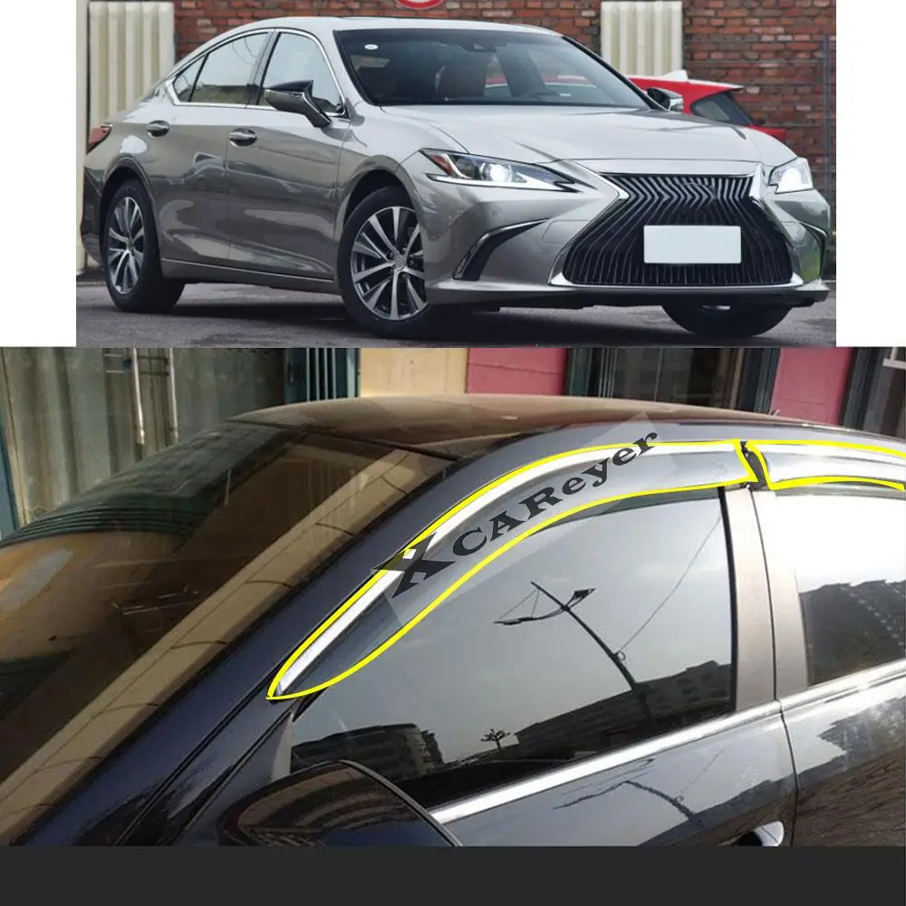For Lexus ES ES200 ES250 ES300 ES350 ES300H Car Sticker Plastic Window Glass Wind Visor Rain/Sun Guard Vent