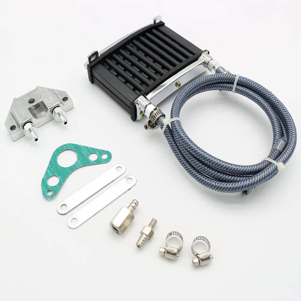 

Oil Cooler Engine Radiator Replacement Aluminum Cooling Durable Accessories Motorcycle Filtration Tool Easy Operate Universal