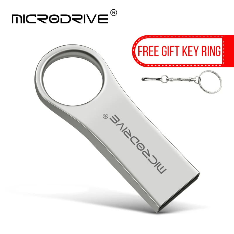 Silver usb флеш-накопитель 128 Гб 64 Гб флэш-накопитель 32 Гб оперативной памяти, 16 Гб встроенной памяти, 8 ГБ 4 ГБ usb флеш-накопитель TF карта с фактическим объемом флэш-память usb флешка, подарок брелок - Цвет: Silver