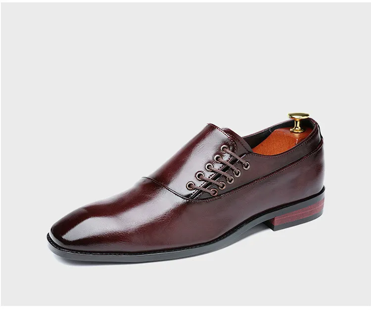 Официальная обувь; кожаная повседневная обувь в деловом стиле; Высококачественная Мужская модельная обувь для офиса; роскошные мужские туфли-оксфорды; Мужские дышащие туфли; большие размеры 2,5 А