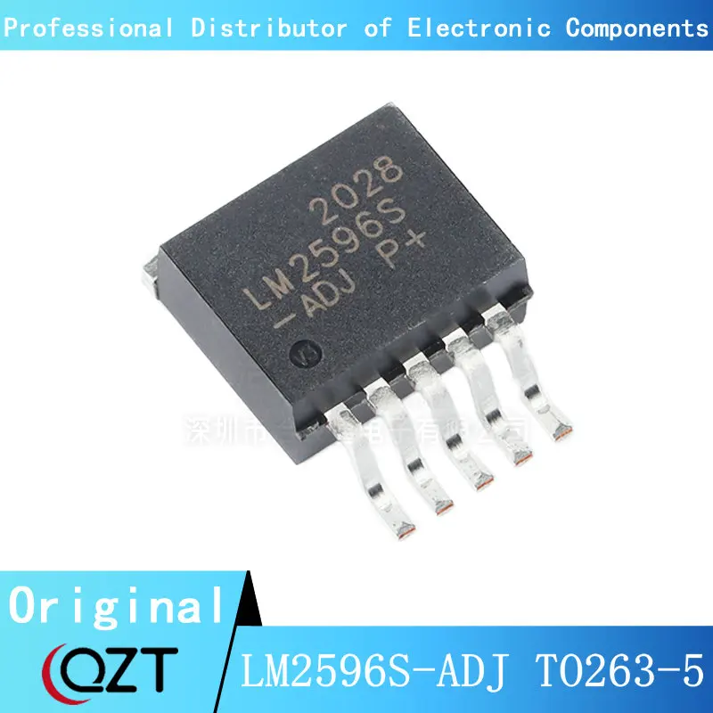 10pcs/lot LM2596S-ADJ TO263-5 LM2596S ADJ LM2596 3A TO-263-5 chip New spot 8 pcs lot lm2596s 5 0 adj 12 3 3v voltage regulator tube wholesale circuit ic chip