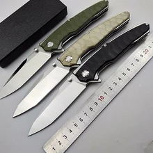 KESIWO folding blade knife D2 tactical camping survival pocket knives hunting flipper G10 handle hiking kitchen outdoor EDC tool