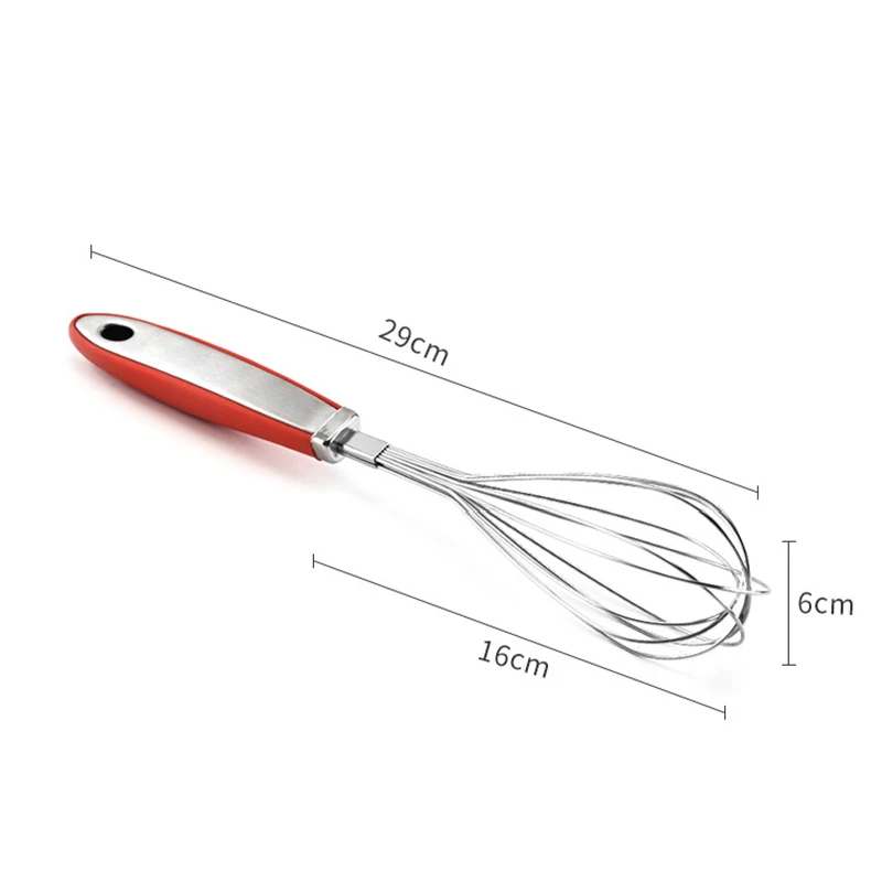 Stainless Steel Rotary Egg Beater Whisk Mixes Cream DIY Tool Sieve Universal New