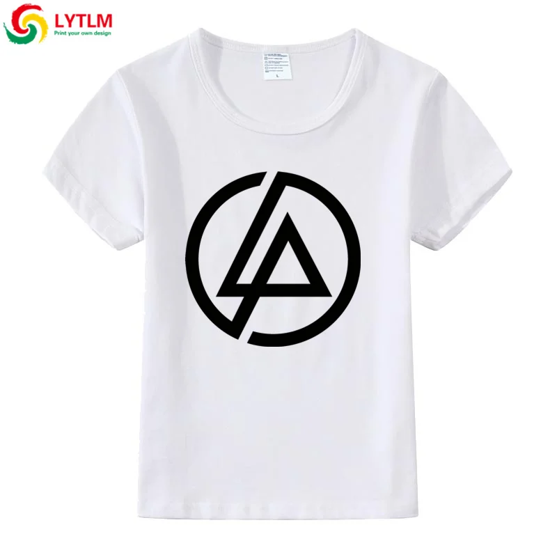 LYTLM DJ/рубашки для девочек Детская футболка с принтом «Linkin Park» летняя одежда для маленьких девочек футболки для мальчиков в стиле панк Anniversaire Enfant - Цвет: DX LYCRA White