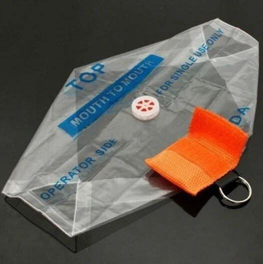 Недавно 2 шт CPR лицевой щиток реаниматор изолирующая маска брелок кольцо аварийное спасение первой помощи лицевой щит маска MS88