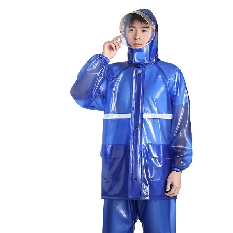 Adult Raincoat Rain Pants Men's Split 
