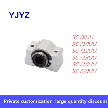 

Free shipping 1pc SCV8/10/12/13/16/20UU Linear Bearing Block DIY Linear Slide Bearing Units CNC 3D Printer Part