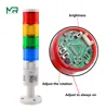 New multifunctional rotary industrial signal tower warning light alarm device 12V 24 V 110 V 220 v 1 ~ 5 optional ► Photo 2/6