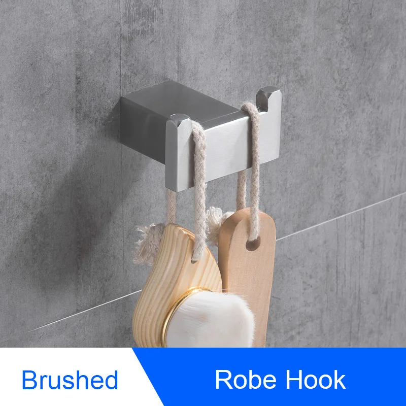 Bathroom Towel Holder Stainless Steel Towel Rack Hanging Holder Towel Bar Clothes Coat Hook Toilet Paper Holder Shower Soap Dish - Цвет: 1120LS-YG