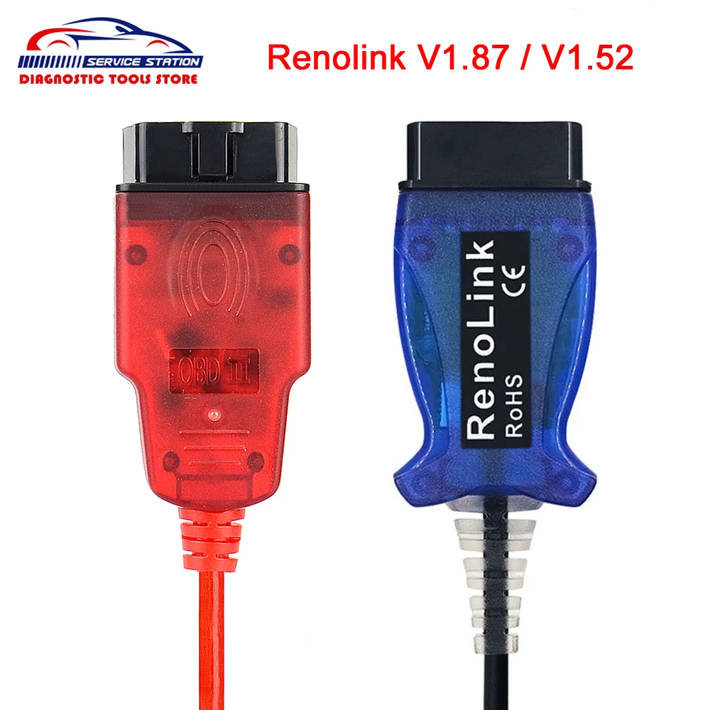 2020 Renolink V1.87 для Renault ECU Программатор Reno Link V1.87/V1.52 диагностический кабель USB