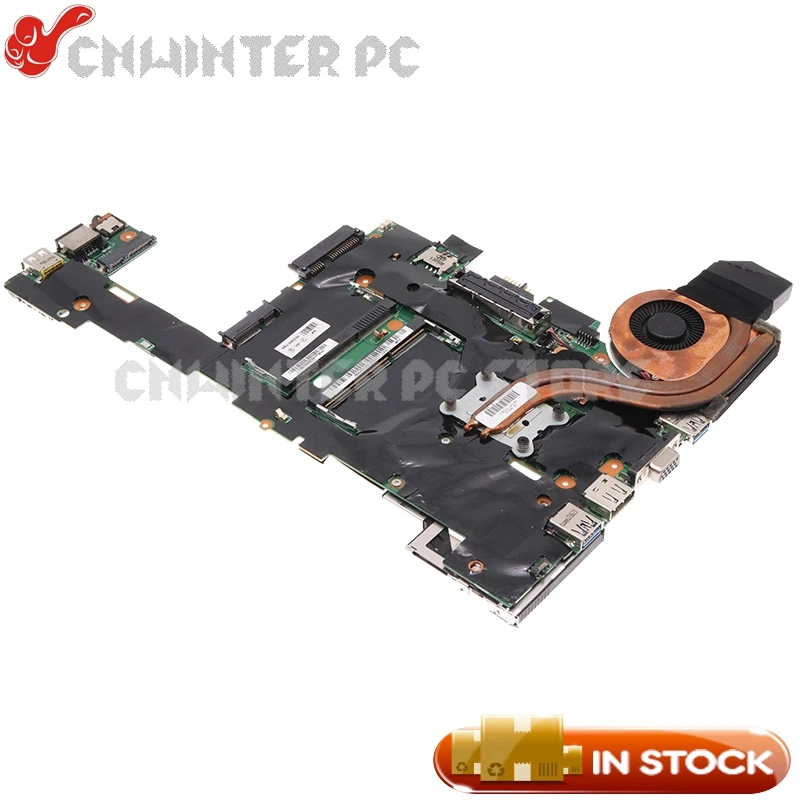 NOKOTION For Lenovo ThinkPad X230T Tablet Laptop Motherboard FRU 04X3744 04Y2040 04W6804 i7-3520M CPU With heatisnk