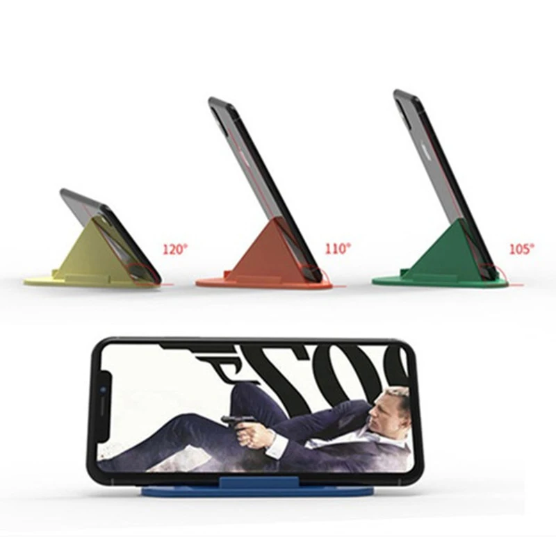 Universal Triangle Three-sided Desktop for Xiaomi Phone Stand Bracket Pyramid Shape Holder Stand Desk Mount Bracket for IPhone